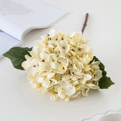 Retro selyem hortenzia csokor Művirágok lakberendezéshez Esküvői hamis növények Scrapbook Karácsonyi füzér nappali dekoráció