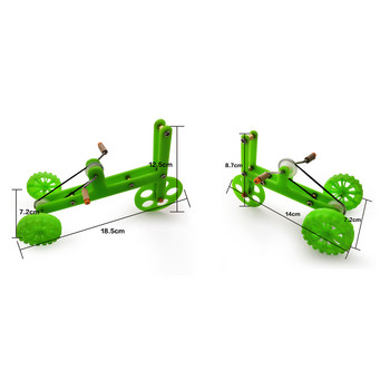 Полезна играчка за папагал Забавна птица Интерактивна играчка Лесна за използване Издръжлива образователна играчка за велосипед за папагал