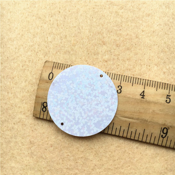 50 τεμ./Συσκευασία Laser Λευκές παγιέτες 3-5cm Στρογγυλό Δαχτυλίδι Καρδιά PVC Πιλέτες Ράψιμο DIY Craft Υλικό Lentejuelas Αξεσουάρ