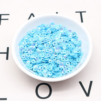 4mm 5mm lāzera vizulis 3D hologramma PVC apaļa kauss sequin šūšana kāzu amatniecība iedomātā kleita ballīte albuma piederumi 20g