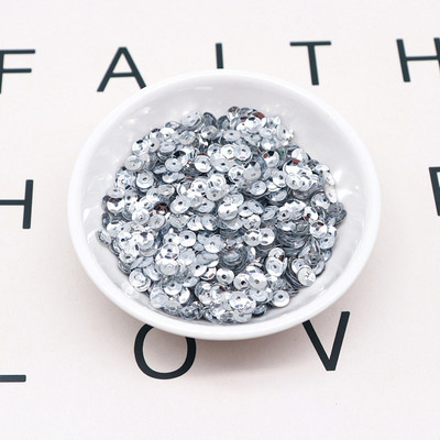 4mm 5mm lāzera vizulis 3D hologramma PVC apaļa kauss sequin šūšana kāzu amatniecība iedomātā kleita ballīte albuma piederumi 20g