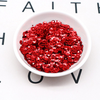 4mm 5mm lāzera vizulis 3D hologramma PVC apaļa kauss sequin šūšana kāzu amatniecība iedomātā kleita ballīte albuma piederumi 20g