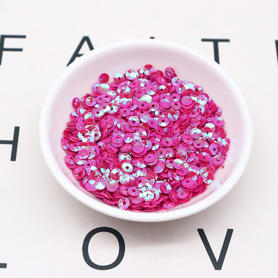 4mm 5mm lāzera vizulis 3D hologramma PVC apaļa kauss sequin šūšana kāzu amatniecība iedomātā kleita ballīte albuma piederumi 20g