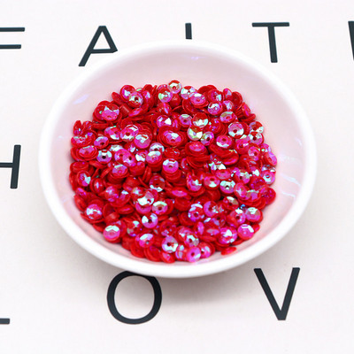 4mm 5mm lāzera vizulis 3D hologramma PVC apaļa kauss sequin šūšana kāzu amatniecība iedomātā kleita ballīte albuma piederumi 20g