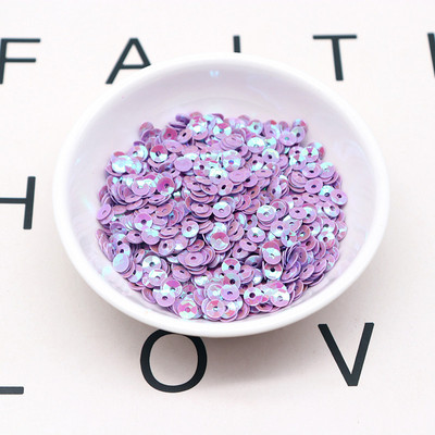 4mm 5mm lāzera vizulis 3D hologramma PVC apaļa kauss sequin šūšana kāzu amatniecība iedomātā kleita ballīte albuma piederumi 20g