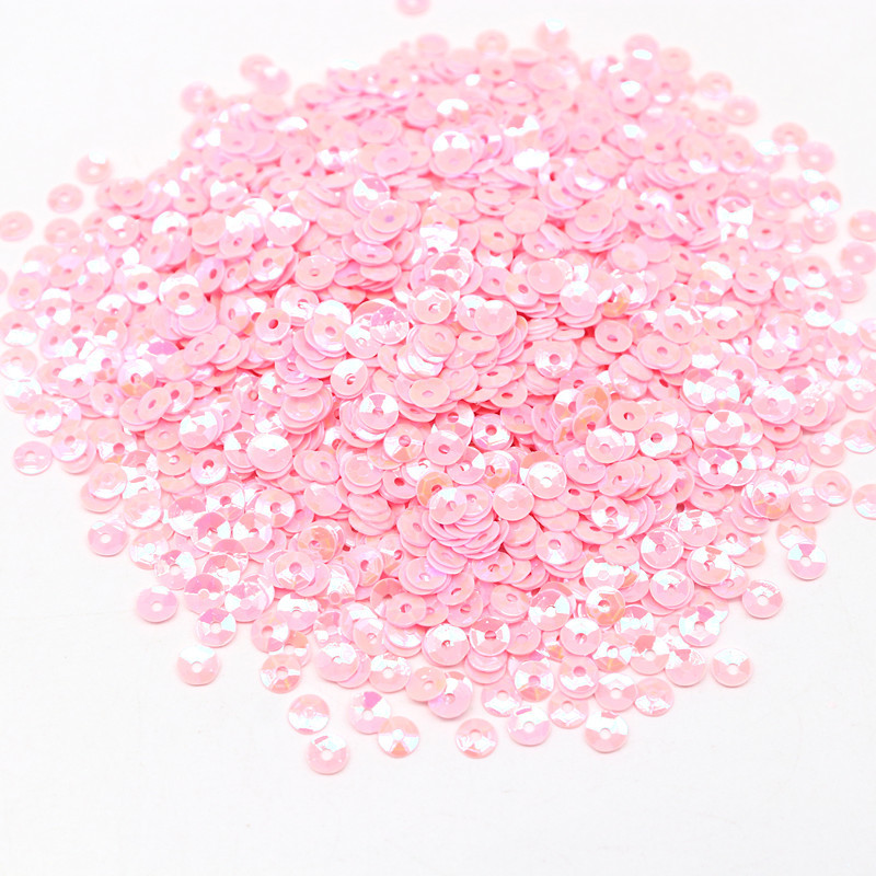 4mm 5mm lāzera vizulis 3D hologramma PVC apaļa kauss sequin šūšana kāzu amatniecība iedomātā kleita ballīte albuma piederumi 20g