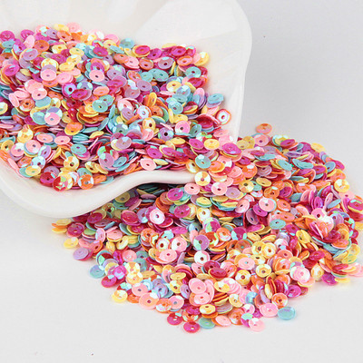 Paillete 4mm 5mm 6mm kauss sequin formas PVC brīvi vizuļi Pailletes šūšana kāzu DIY amatniecībai dekorēšana konfeti 10g