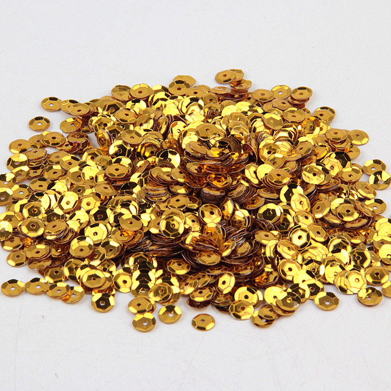 Paillete 4mm 5mm 6mm kauss sequin formas PVC brīvi vizuļi Pailletes šūšana kāzu DIY amatniecībai dekorēšana konfeti 10g