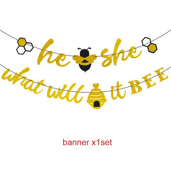 Bumble Bee Theme Party DIY Προμήθειες Παιδικό πάρτι γενεθλίων Διακόσμηση λάτεξ μπαλόνι γιρλάντα Σετ σερβίτσιων μιας χρήσης Baby Shower Su