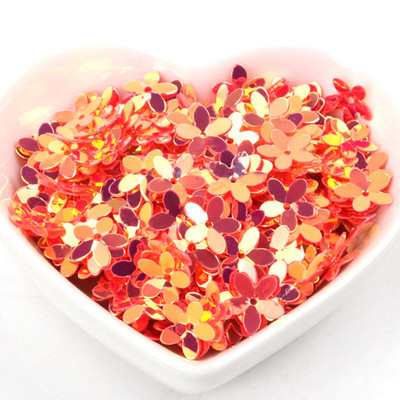 10g Stereoskopiski ziedu vizuļi Daudzkrāsu paletes Šūšanas Amatniecība Bērnu DIY Apģērbu aksesuāru Rotājumi 10mm