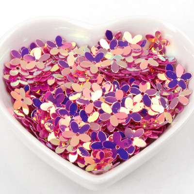 10g Stereoskopiski ziedu vizuļi Daudzkrāsu paletes Šūšanas Amatniecība Bērnu DIY Apģērbu aksesuāru Rotājumi 10mm