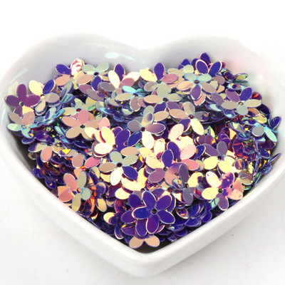 10g Stereoskopiski ziedu vizuļi Daudzkrāsu paletes Šūšanas Amatniecība Bērnu DIY Apģērbu aksesuāru Rotājumi 10mm