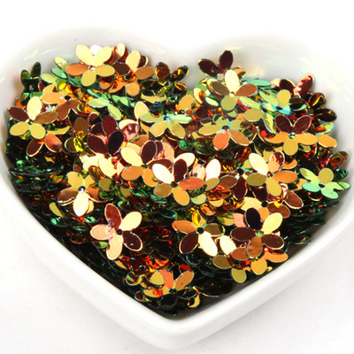 10g Stereoskopiski ziedu vizuļi Daudzkrāsu paletes Šūšanas Amatniecība Bērnu DIY Apģērbu aksesuāru Rotājumi 10mm