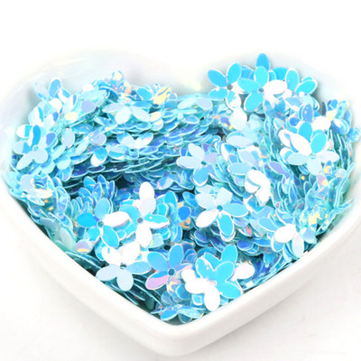 10g Stereoskopiski ziedu vizuļi Daudzkrāsu paletes Šūšanas Amatniecība Bērnu DIY Apģērbu aksesuāru Rotājumi 10mm