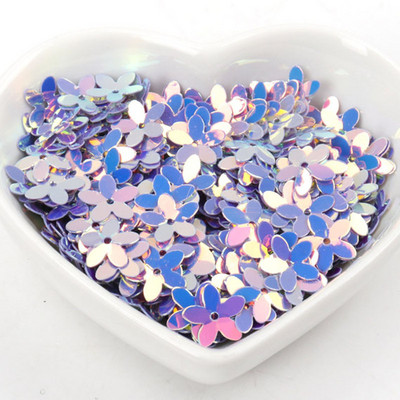 10g Stereoskopiski ziedu vizuļi Daudzkrāsu paletes Šūšanas Amatniecība Bērnu DIY Apģērbu aksesuāru Rotājumi 10mm