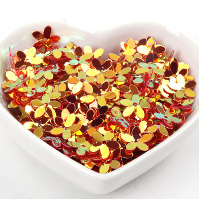 10g Stereoskopiski ziedu vizuļi Daudzkrāsu paletes Šūšanas Amatniecība Bērnu DIY Apģērbu aksesuāru Rotājumi 10mm