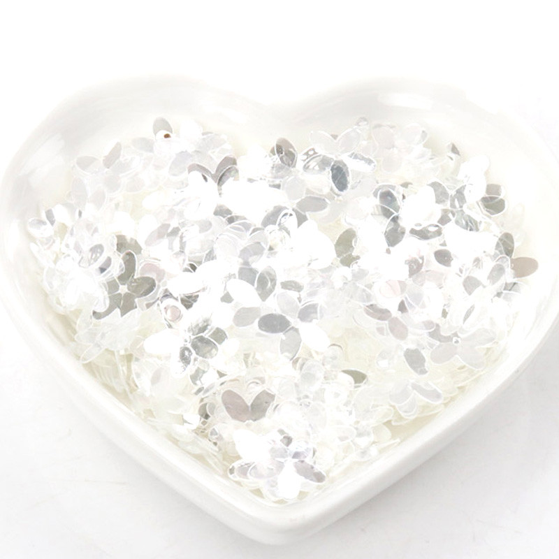 10g Stereoskopiski ziedu vizuļi Daudzkrāsu paletes Šūšanas Amatniecība Bērnu DIY Apģērbu aksesuāru Rotājumi 10mm