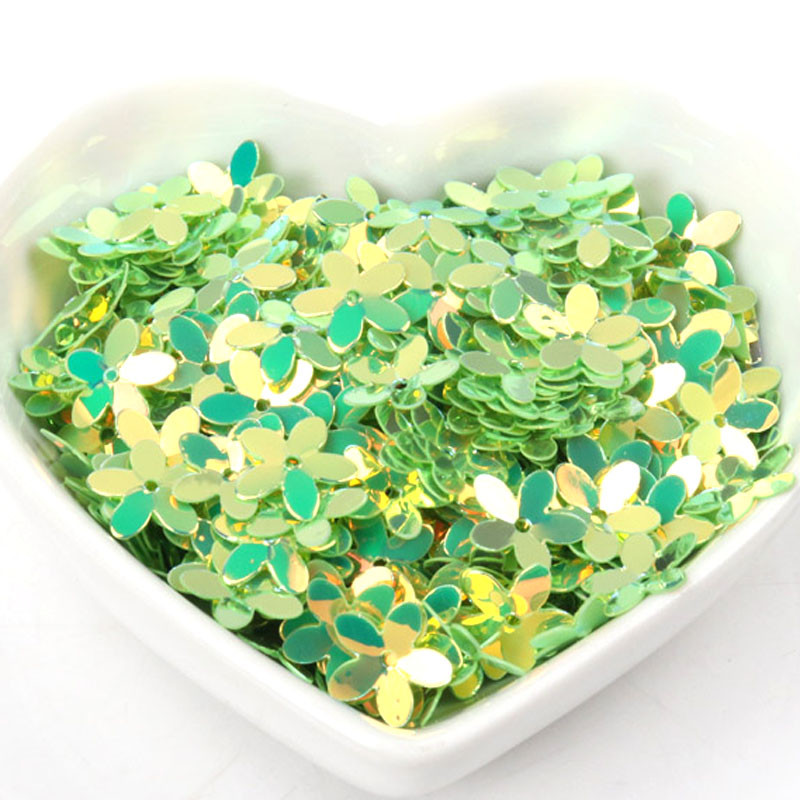 10g Stereoskopiski ziedu vizuļi Daudzkrāsu paletes Šūšanas Amatniecība Bērnu DIY Apģērbu aksesuāru Rotājumi 10mm