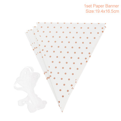 Rozā zelta ballīšu vienreizlietojamie trauki Papīra glāze Šķīvis Salvetes Dzimšanas dienas svinībām Kāzu piederumi Bērnu dušas priekšrocības