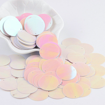 Balts sequin 3mm-30mm PVC kauss plakana apaļa vaļīga flitera Paillette šūšana kāzu amatniecība sievietēm DIY aksesuārs Lentejuelas Para Coser