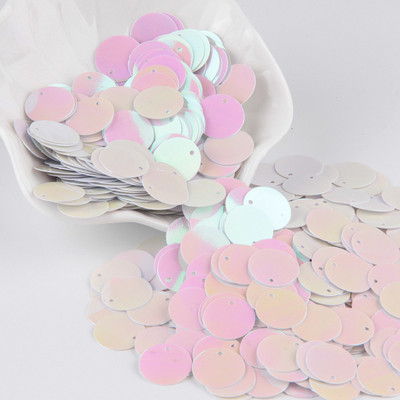 Balts sequin 3mm-30mm PVC kauss plakana apaļa vaļīga flitera Paillette šūšana kāzu amatniecība sievietēm DIY aksesuārs Lentejuelas Para Coser