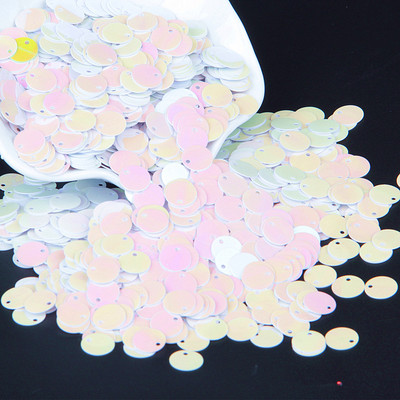 Balts sequin 3mm-30mm PVC kauss plakana apaļa vaļīga flitera Paillette šūšana kāzu amatniecība sievietēm DIY aksesuārs Lentejuelas Para Coser