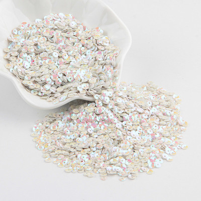 Balts sequin 3mm-30mm PVC kauss plakana apaļa vaļīga flitera Paillette šūšana kāzu amatniecība sievietēm DIY aksesuārs Lentejuelas Para Coser