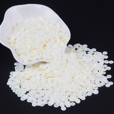 Balts sequin 3mm-30mm PVC kauss plakana apaļa vaļīga flitera Paillette šūšana kāzu amatniecība sievietēm DIY aksesuārs Lentejuelas Para Coser