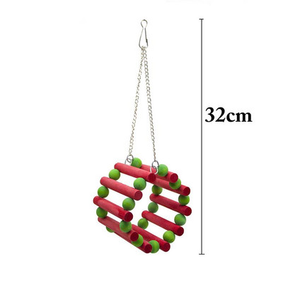 1 gab. Košļājamā rotaļlieta, košļājamā rotaļlieta, košļājamā rotaļlieta, papagailis, papagaiļa papagaiļa, šūpuļtīkls šūpoles, piekārta rotaļlieta mājdzīvniekiem