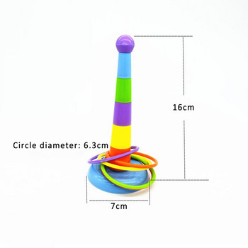 1Σετ πολύχρωμα δαχτυλίδια ρυθμιζόμενης ανάπτυξης Διαδραστικό παιχνίδι Προμήθειες για κατοικίδια για παπαγάλο Mini Ferrule Toy Activity Εργαλεία εκπαίδευσης