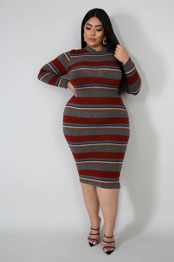 Φόρεμα SOMOIA Large Plus Size Γυναικείο μακρυμάνικο Bodycon 5XL Σέξι Κομψό Κομψό Κοκτέιλ Βραδινά Φορέματα Χονδρικής Dropshipping