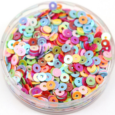 20g AB Krāsa Daudzkrāsaini Plakani Brīvi fliteri Ar rokām šūtas kāzu kleitas Apavi un cepures DIY Aksesuāri Dekorācijas PVC fliteri 3-6mm