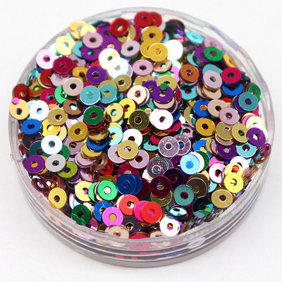 20g AB Krāsa Daudzkrāsaini Plakani Brīvi fliteri Ar rokām šūtas kāzu kleitas Apavi un cepures DIY Aksesuāri Dekorācijas PVC fliteri 3-6mm