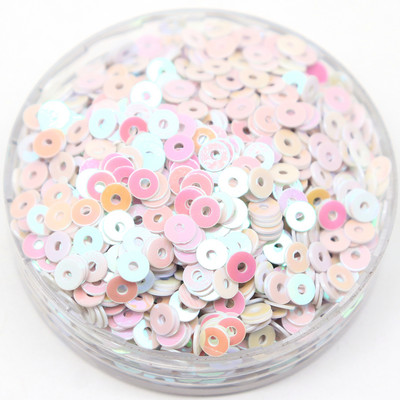 20g AB Krāsa Daudzkrāsaini Plakani Brīvi fliteri Ar rokām šūtas kāzu kleitas Apavi un cepures DIY Aksesuāri Dekorācijas PVC fliteri 3-6mm