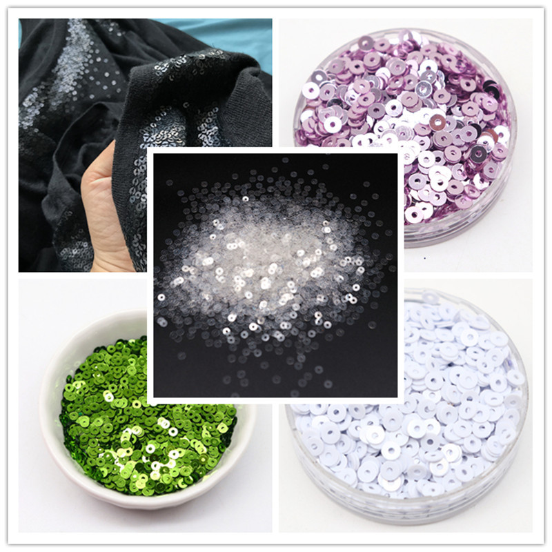 20g AB Krāsa Daudzkrāsaini Plakani Brīvi fliteri Ar rokām šūtas kāzu kleitas Apavi un cepures DIY Aksesuāri Dekorācijas PVC fliteri 3-6mm