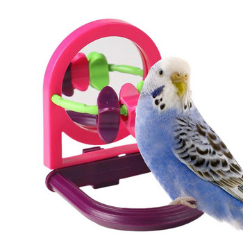Παπαγάλος Πουλί Καθρέφτης Παιχνίδια Pet Bird Bell Bird Cage Bells Swings Pet Supply Πέρκα Κρεμαστό κλουβί για γκρι Αμαζόνες Parakeet Cockatiel