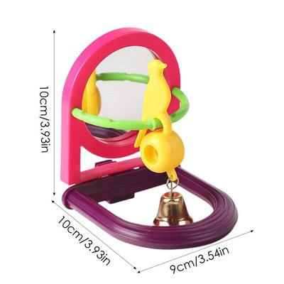 Papagaiļu putnu spogulis Rotaļlietas Mājdzīvnieku putnu zvans Putnu būris Zvani Šūpoles Mājdzīvnieku piegāde Asaris Piekārts Būris pelēkajiem Amazones Papagailis Cockatiel