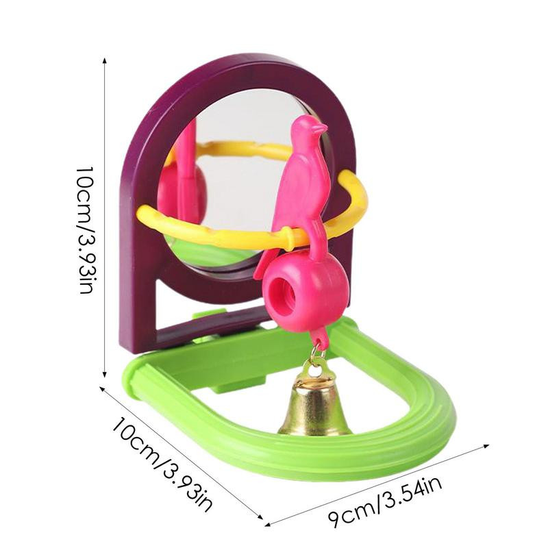 Papagaiļu putnu spogulis Rotaļlietas Mājdzīvnieku putnu zvans Putnu būris Zvani Šūpoles Mājdzīvnieku piegāde Asaris Piekārts Būris pelēkajiem Amazones Papagailis Cockatiel