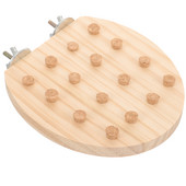 Αξεσουάρ Ξύλινου Κλουβιού Πτηνών Πλατφόρμα άσκησης παπαγάλου Παιχνίδι φυσικής πέρκας Μεγάλη βάση για μάσημα