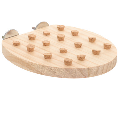 Αξεσουάρ Ξύλινου Κλουβιού Πτηνών Πλατφόρμα άσκησης παπαγάλου Παιχνίδι φυσικής πέρκας Μεγάλη βάση για μάσημα