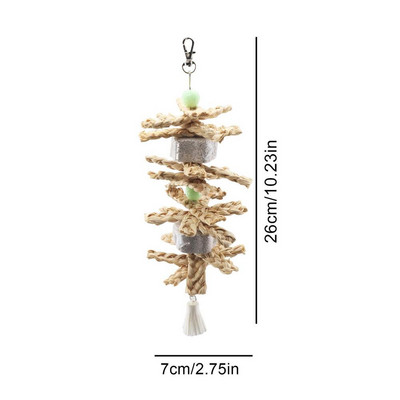 Rotaļlietas putniem Ara Rotaļlietas Būris Piederumi Putnu Košļājamās un Kožamās Rotaļlietas Papagaiļiem Āfrikas pelēkās gailenes papagaiļi