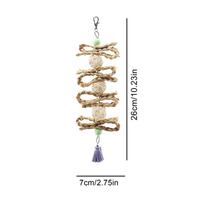 Rotaļlietas putniem Ara Rotaļlietas Būris Piederumi Putnu Košļājamās un Kožamās Rotaļlietas Papagaiļiem Āfrikas pelēkās gailenes papagaiļi