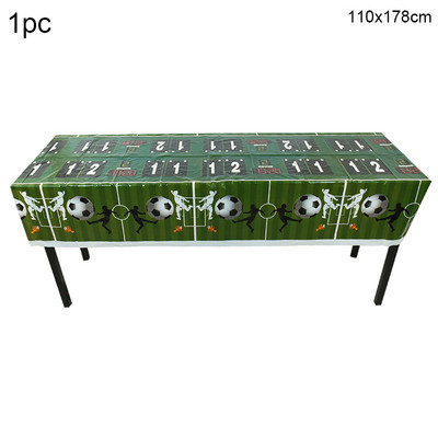 Futbola tēma Vienreizlietojamie galda piederumi Futbols Vārtu krūzes Šķīvji Salvetes Reklāmkarogs bērniem Zēns Daudz laimes dzimšanas dienas ballītes dekorēšanas piederumi