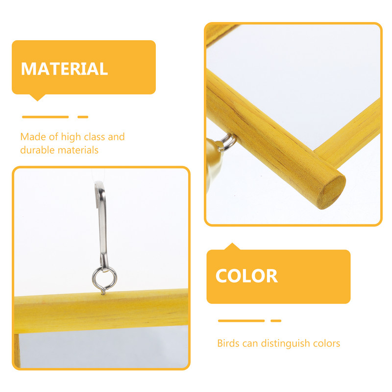 Papagailis Spogulis Rotaļlieta Papagailis Būris Cockatiel Putnu Rotaļlietas Papagailis Pretkodams Smieklīgi