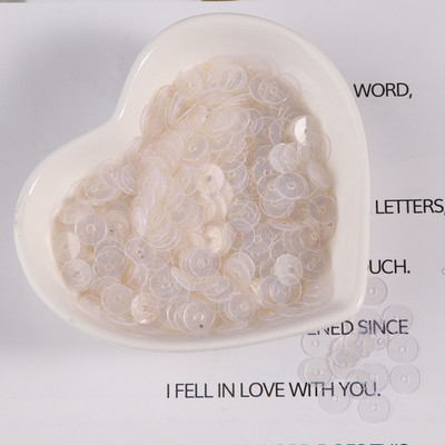 10g/iepakojumā 4/5/6mm Caurspīdīgi plakani, apaļi vaļīgi fliteri Pailletes Šūšanas Amatniecības DIY piederumi apģērbam Lentejuelas Para Coser