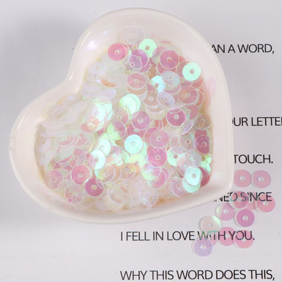 10g/iepakojumā 4/5/6mm Caurspīdīgi plakani, apaļi vaļīgi fliteri Pailletes Šūšanas Amatniecības DIY piederumi apģērbam Lentejuelas Para Coser