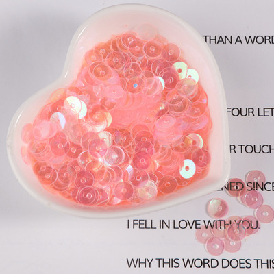 10g/iepakojumā 4/5/6mm Caurspīdīgi plakani, apaļi vaļīgi fliteri Pailletes Šūšanas Amatniecības DIY piederumi apģērbam Lentejuelas Para Coser