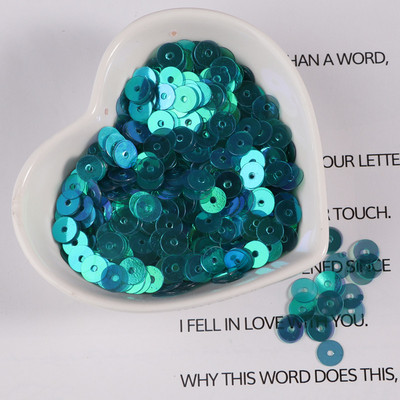 10g/iepakojumā 4/5/6mm Caurspīdīgi plakani, apaļi vaļīgi fliteri Pailletes Šūšanas Amatniecības DIY piederumi apģērbam Lentejuelas Para Coser