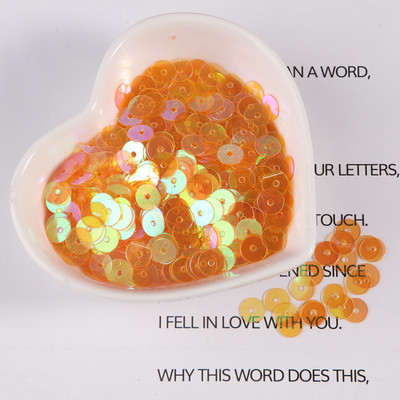 10g/iepakojumā 4/5/6mm Caurspīdīgi plakani, apaļi vaļīgi fliteri Pailletes Šūšanas Amatniecības DIY piederumi apģērbam Lentejuelas Para Coser