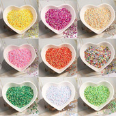 3mm zelta gaiši ieliekti PVC lielapjoma fliteriem apģērba aksesuāri DIY materiāls 10 grami ar aptuveni 3000 gabaliem